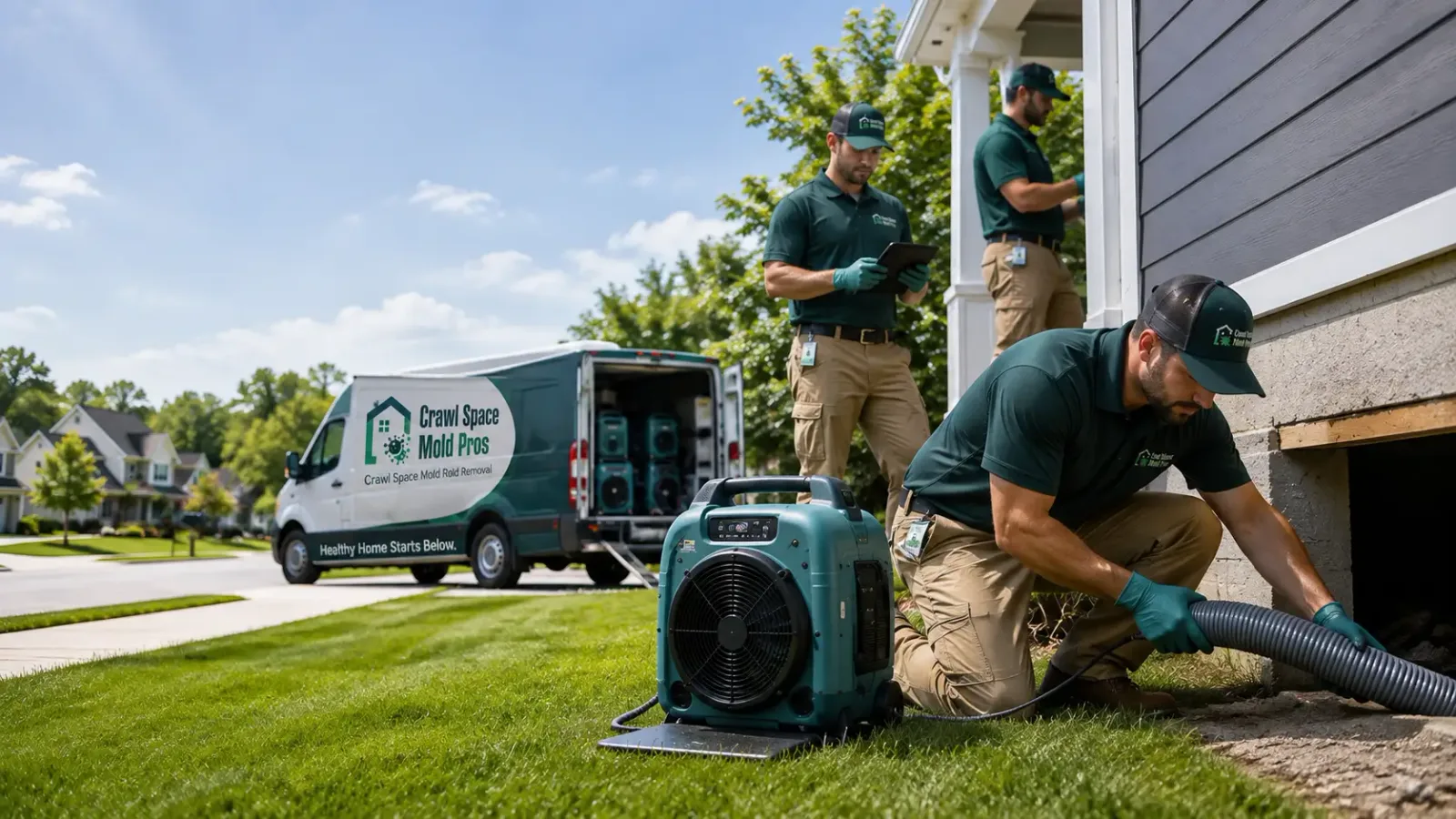 Crawl Space Mold Removal in Courtland, MN